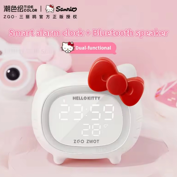 EXCLUSIVE - Hello Kitty Officially Licensed Alarm Clock/Nightlight/Speaker - Picture 5 of 12